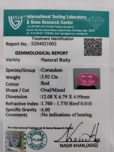 Chuni Stone- 3.92 Carat