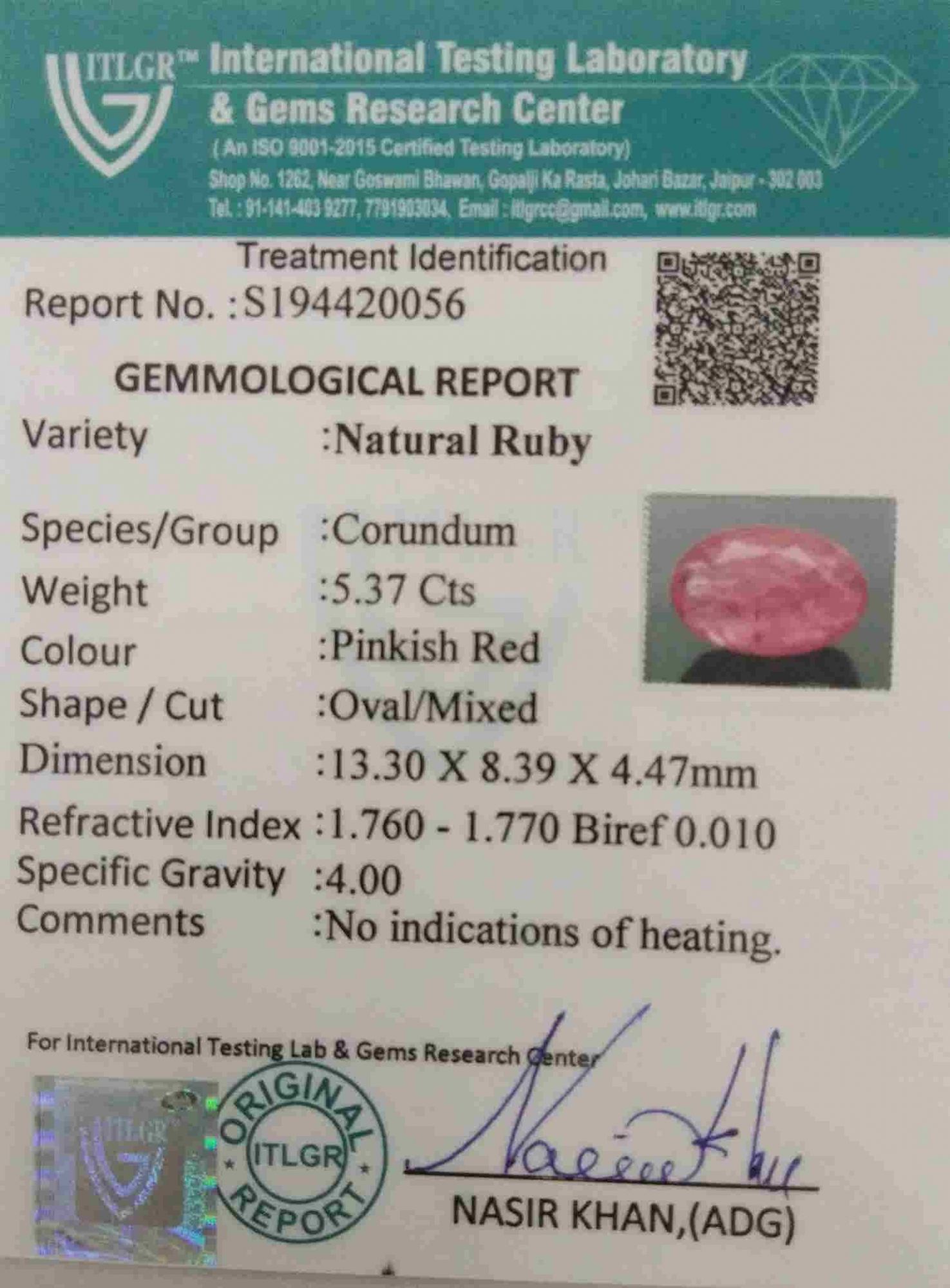 Chuni Stone - 5.37 Carat
