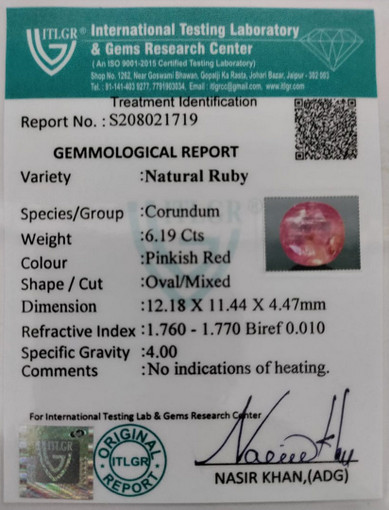 Ruby - 6.19 Carat