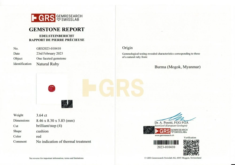 Ruby (Manik) - 3.64 Carat