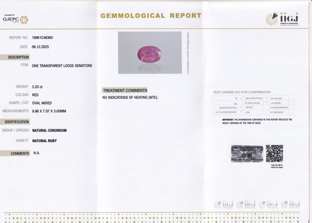 Natural Ruby - 2.2 Carat