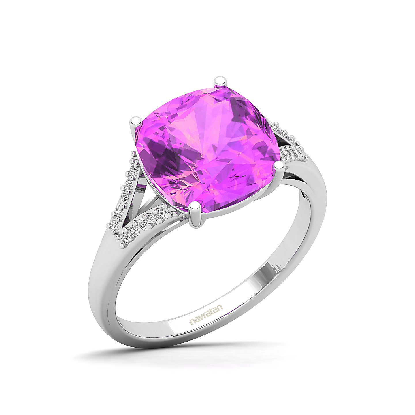 Scintillating Pink Sapphire Ring