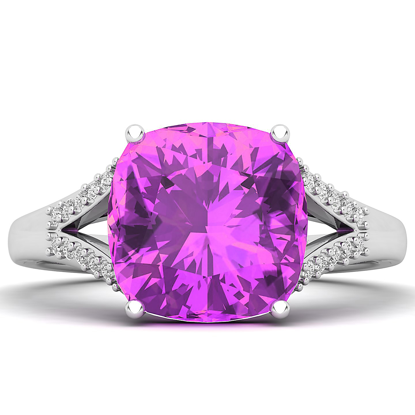 Scintillating Pink Sapphire Ring