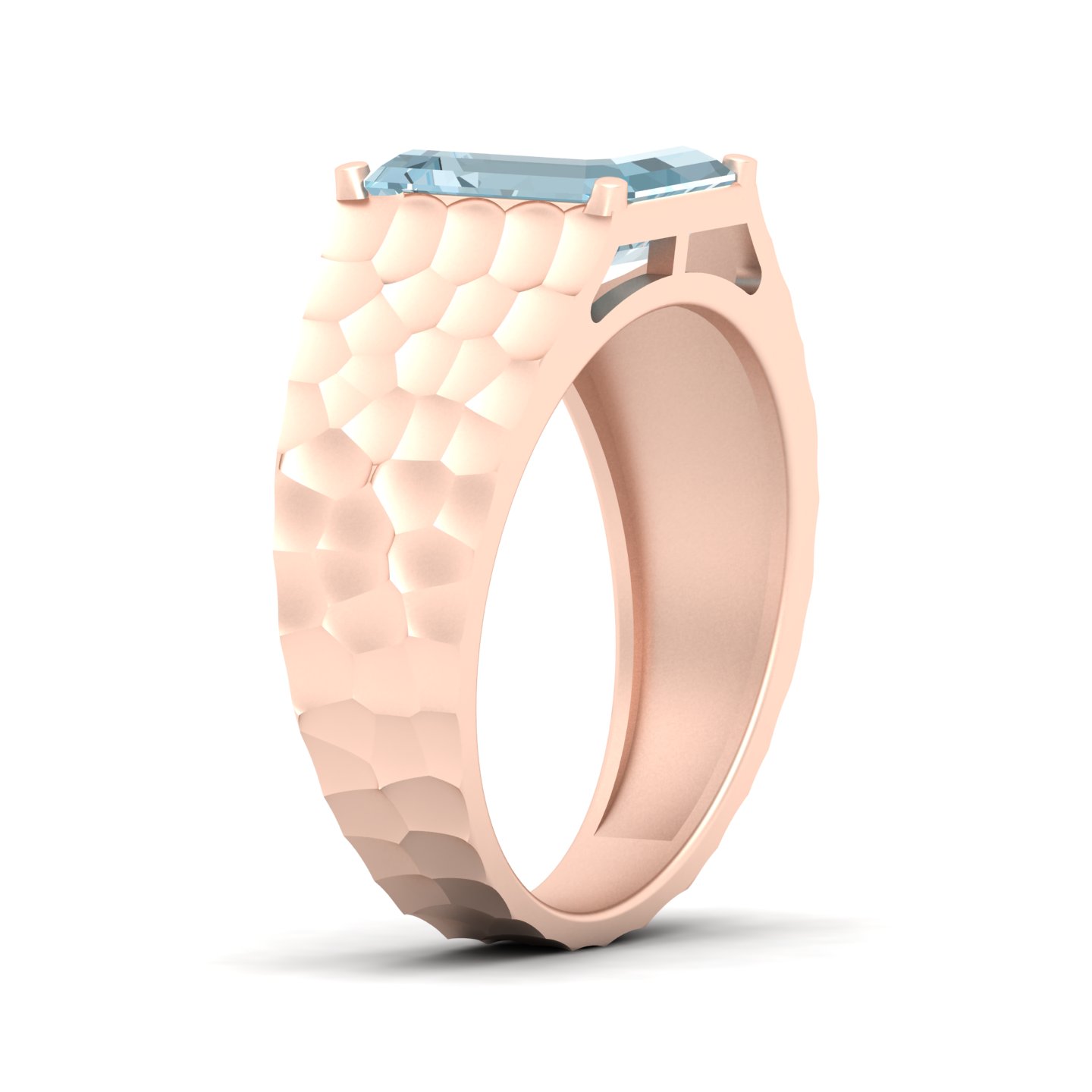 Solitaire Marvel Aquamarine Ring