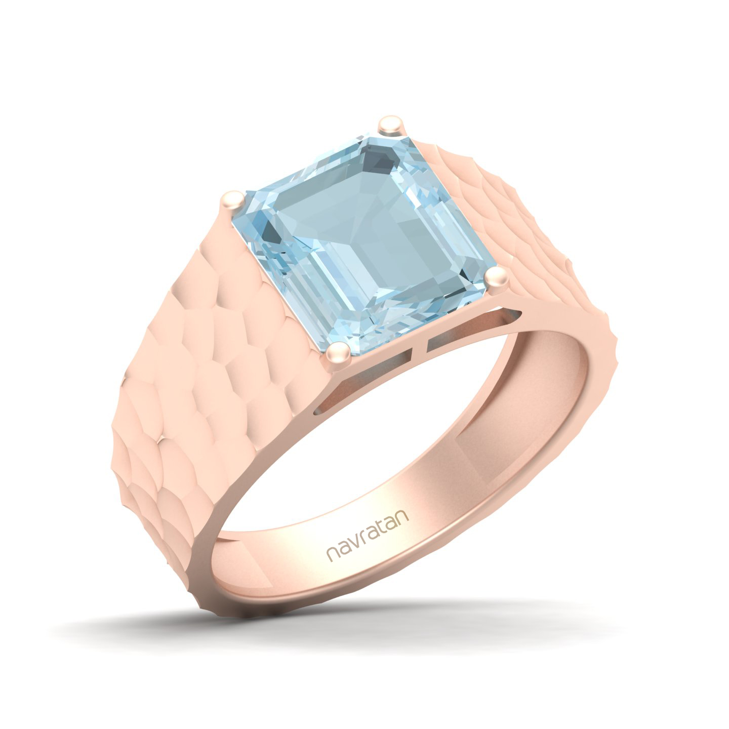 Solitaire Marvel Aquamarine Ring