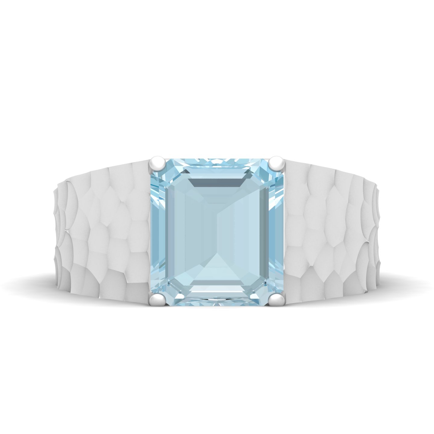 Solitaire Marvel Aquamarine Ring