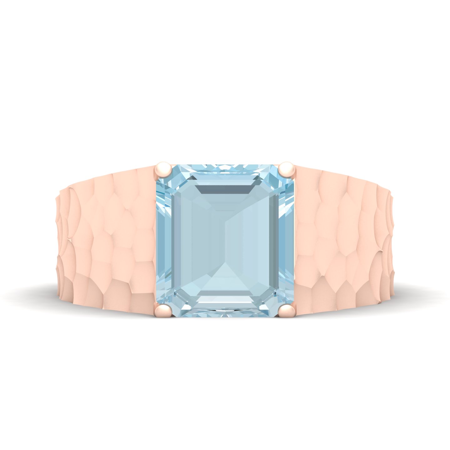 Solitaire Marvel Aquamarine Ring