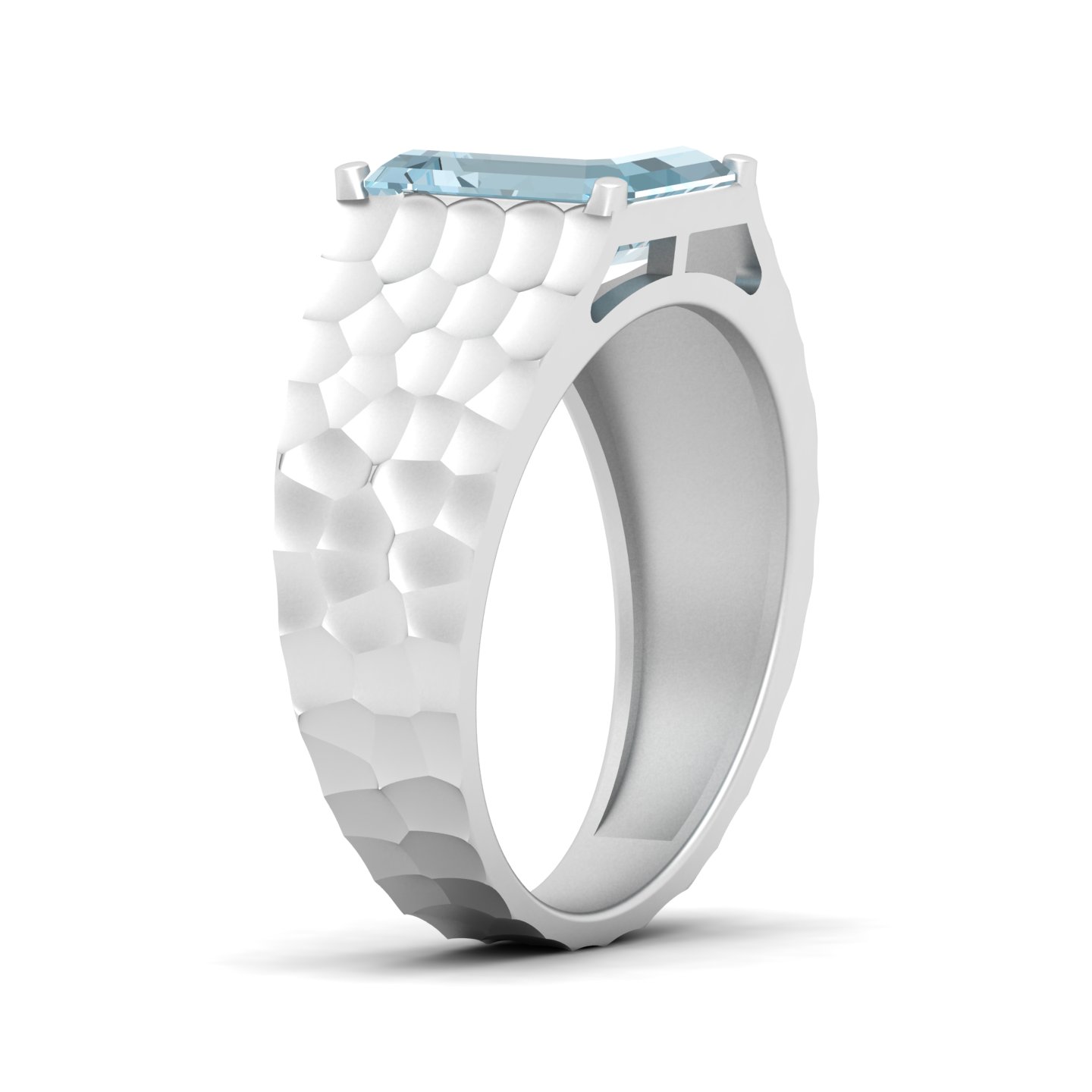 Solitaire Marvel Aquamarine Ring