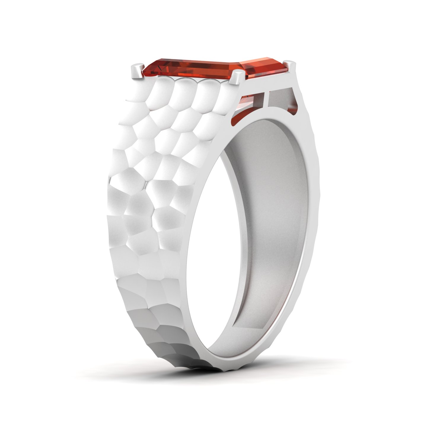 Solitaire Marvel Hessonite Ring