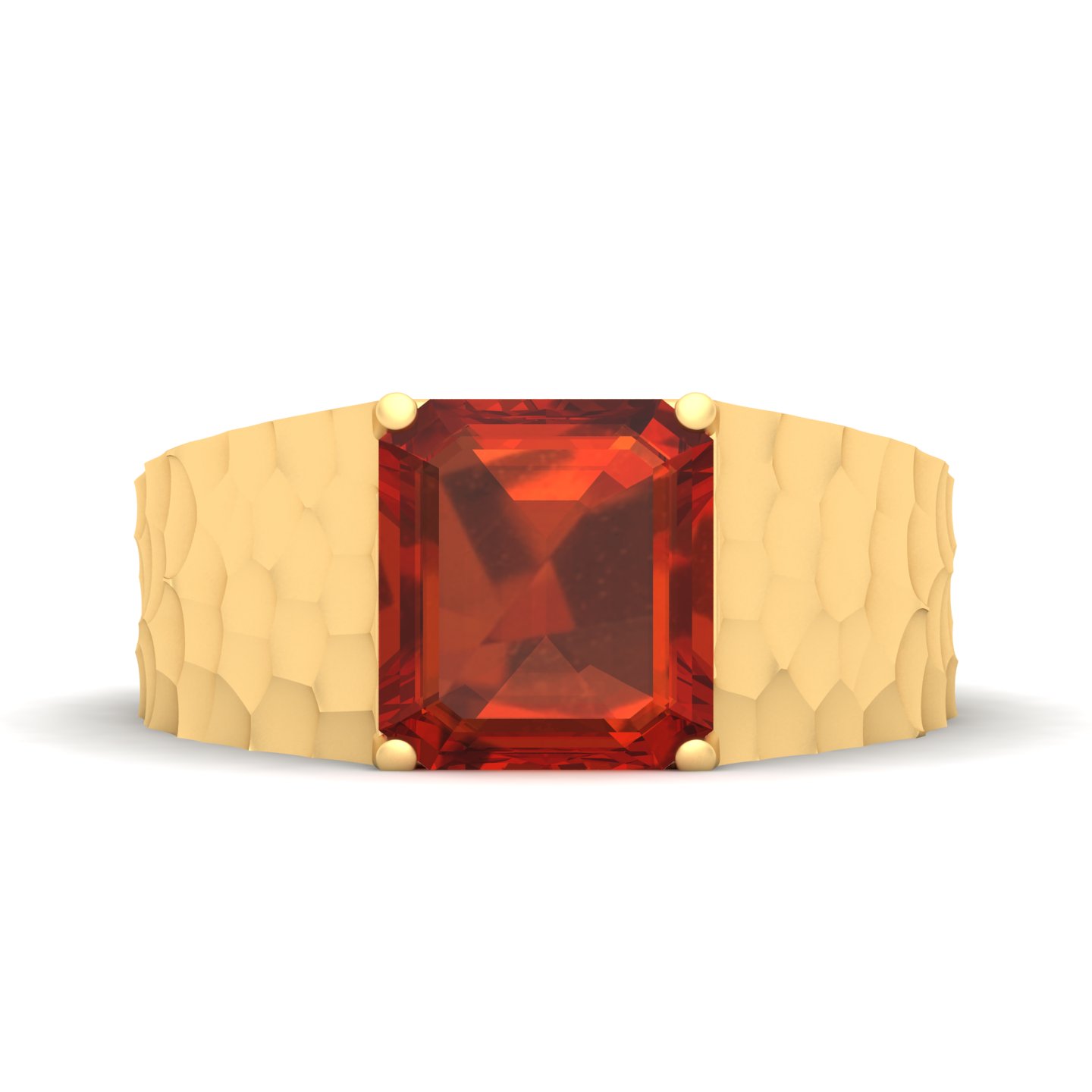 Solitaire Marvel Hessonite Ring