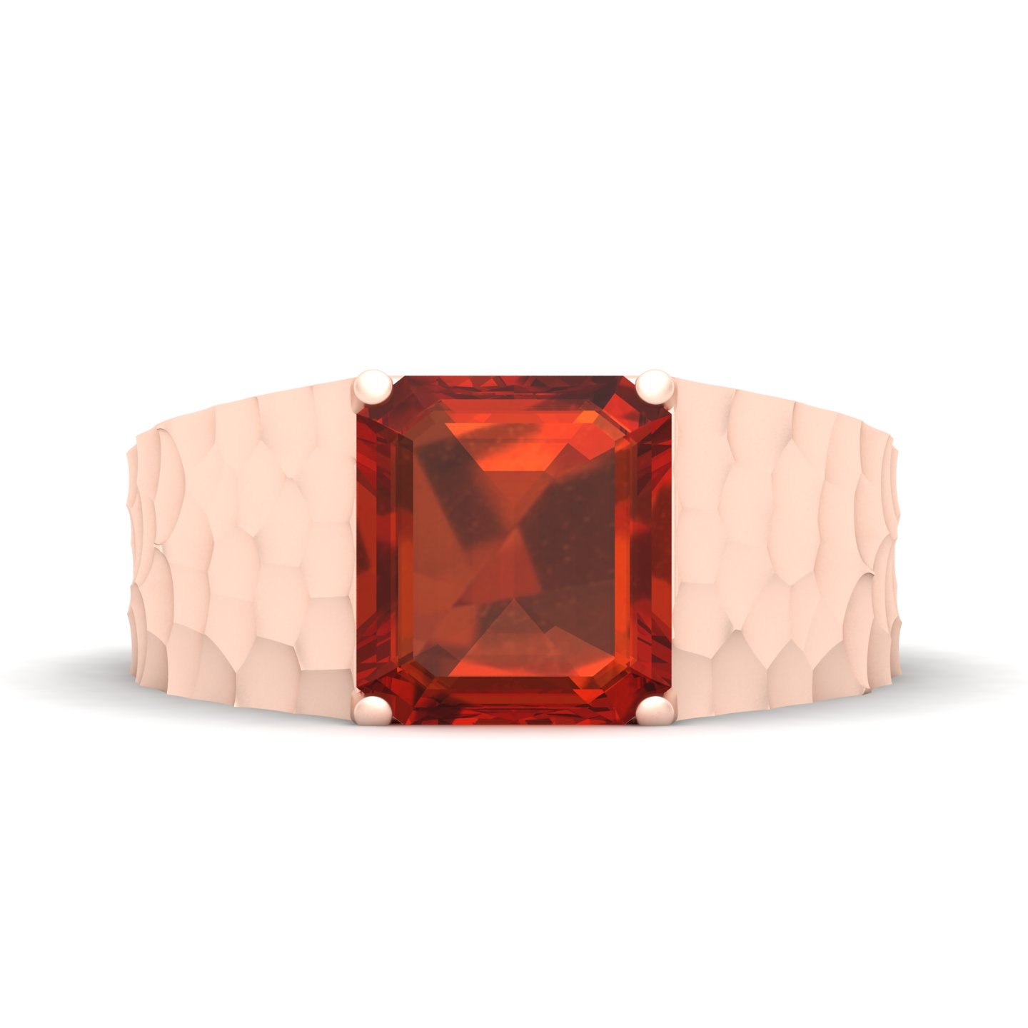 Solitaire Marvel Hessonite Ring