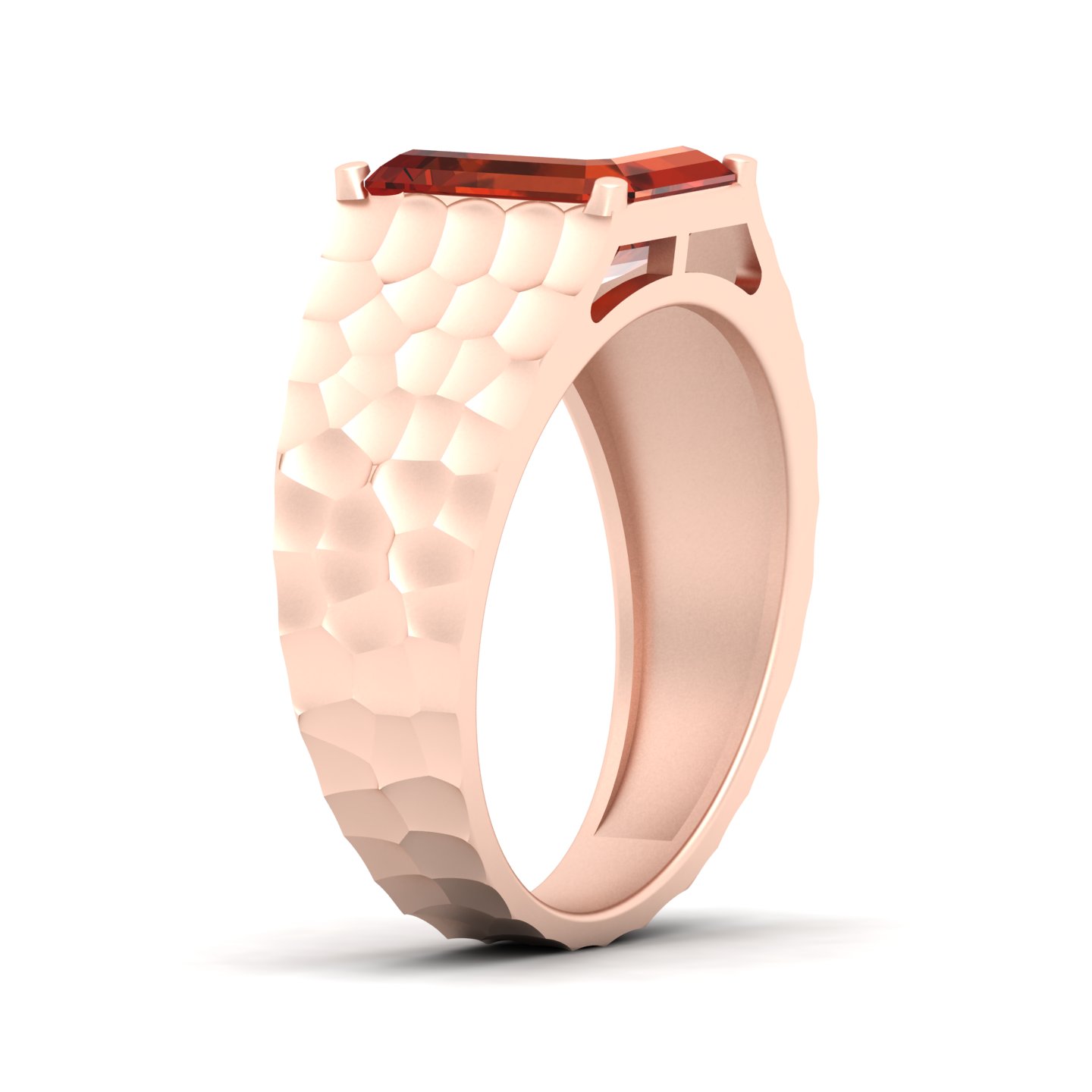 Solitaire Marvel Hessonite Ring