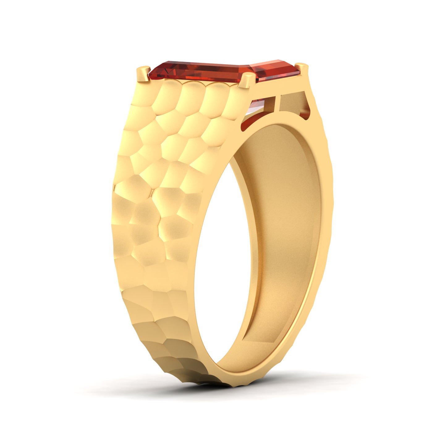 Solitaire Marvel Hessonite Ring