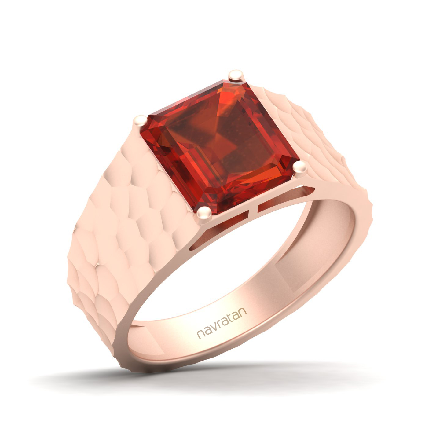 Solitaire Marvel Hessonite Ring