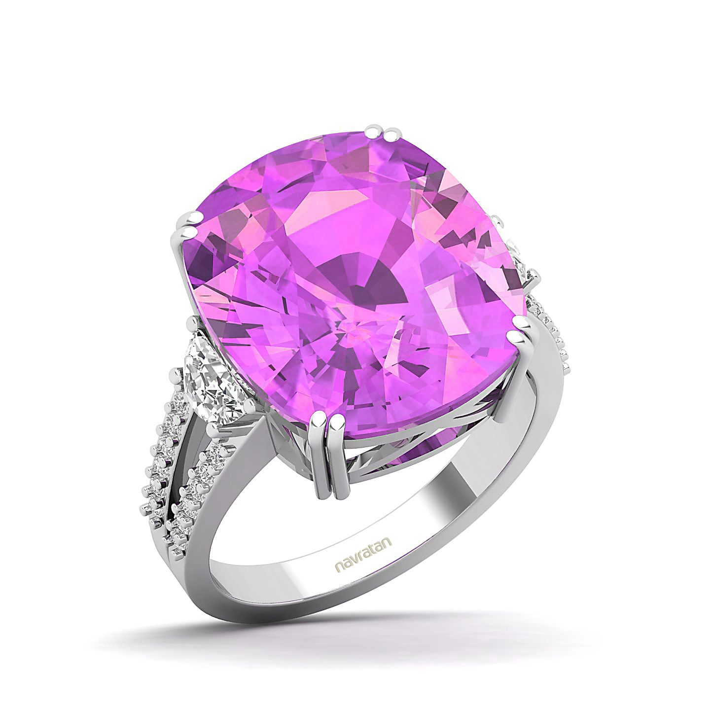 Sparkling Delight Pink Sapphire Ring