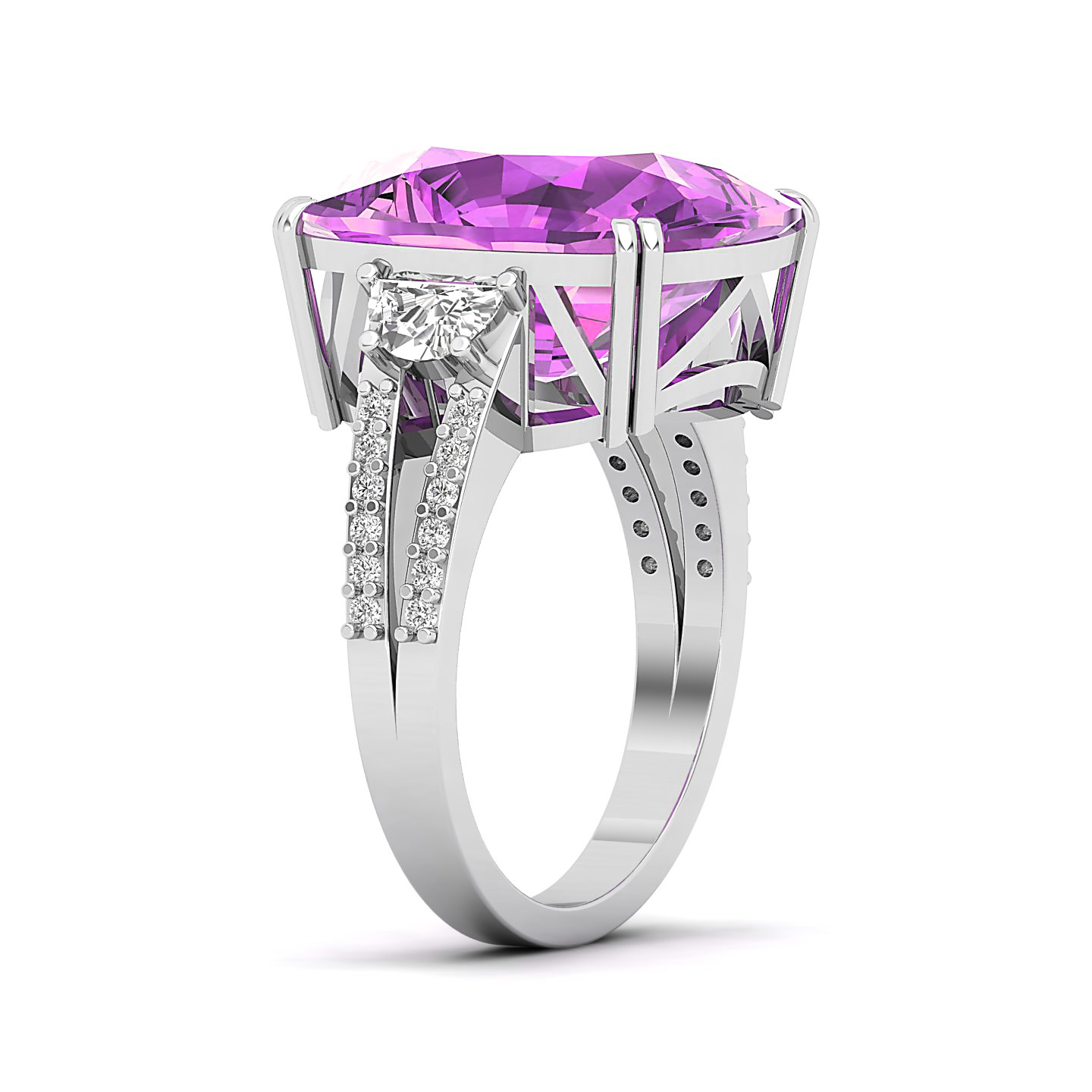 Sparkling Delight Pink Sapphire Ring