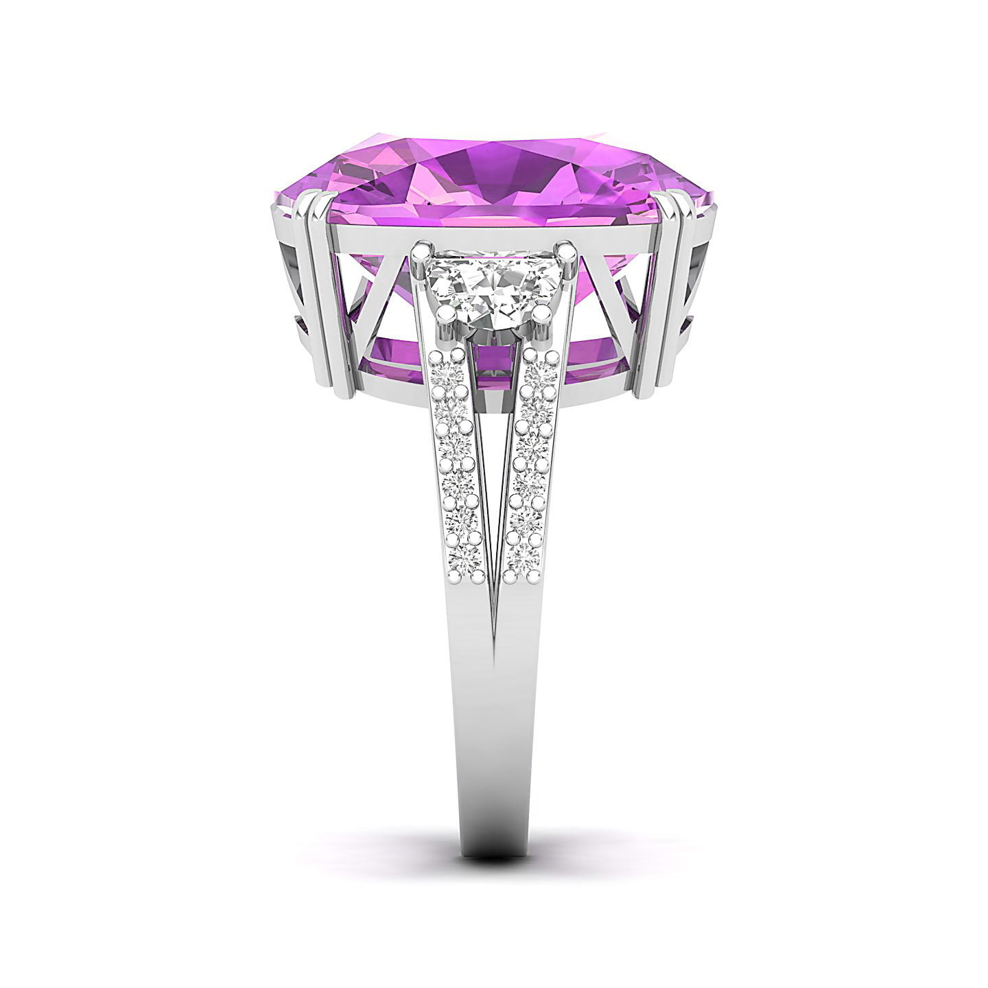 Sparkling Delight Pink Sapphire Ring