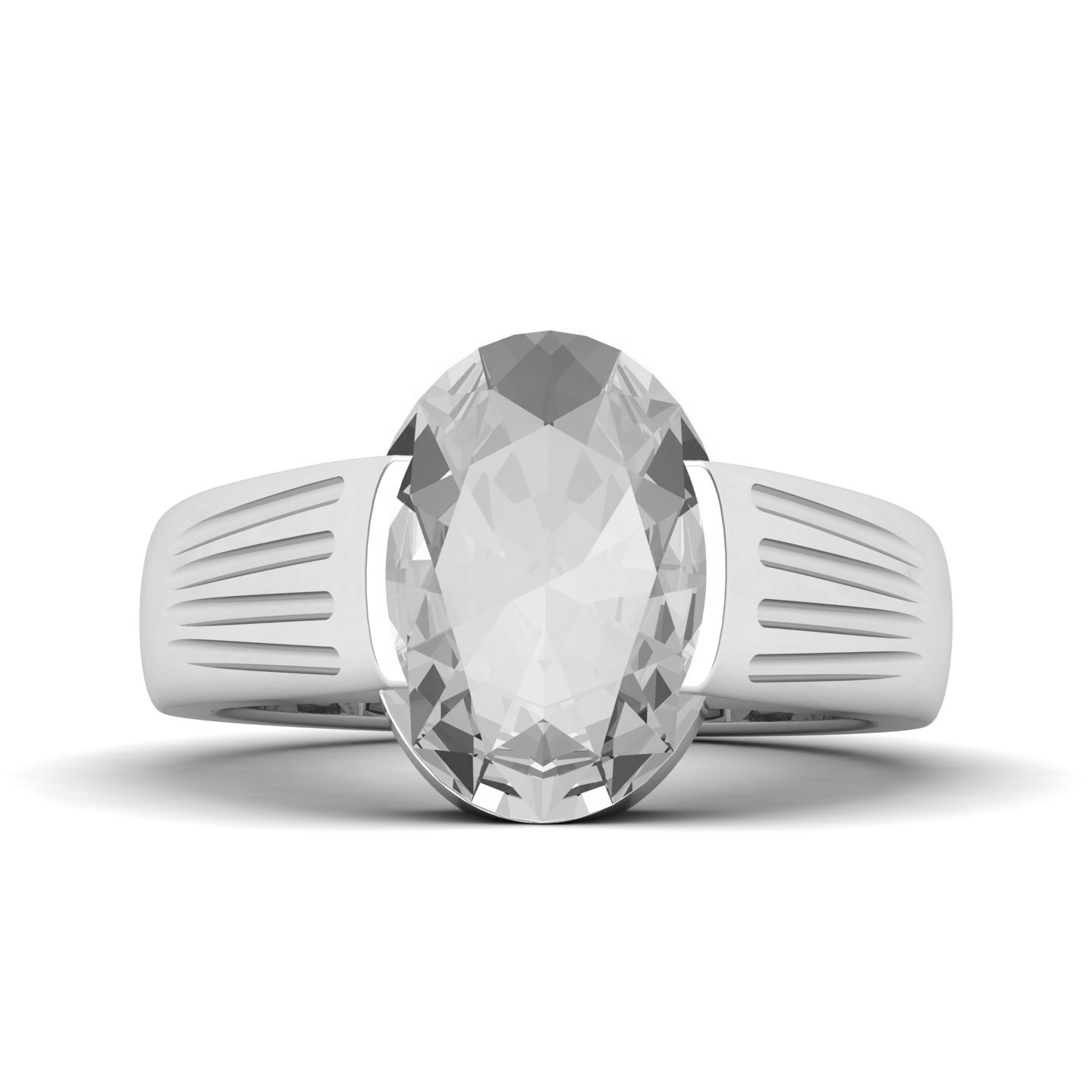 Surreal Beauty White Sapphire Ring