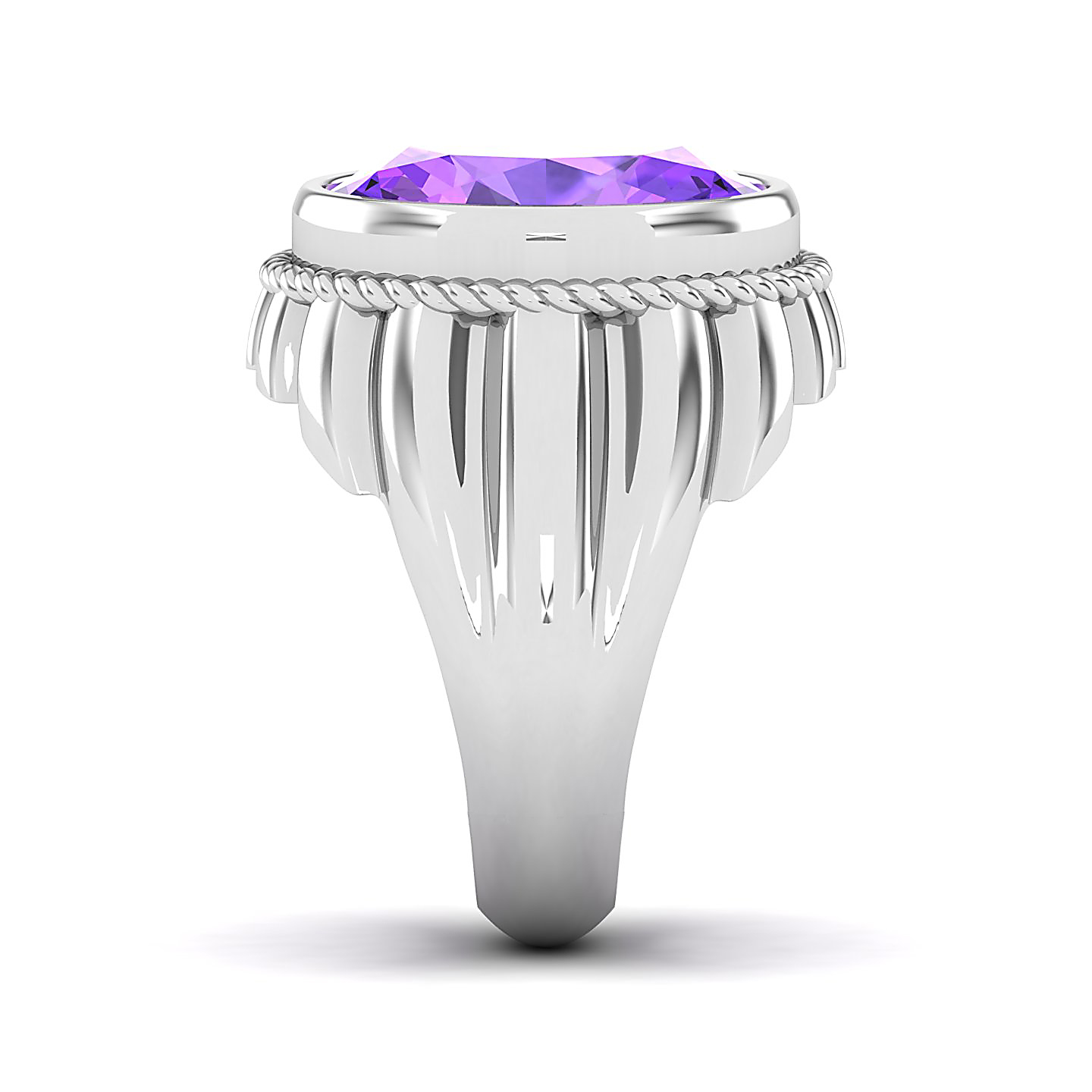 The Cerculean Amethyst Gold Ring
