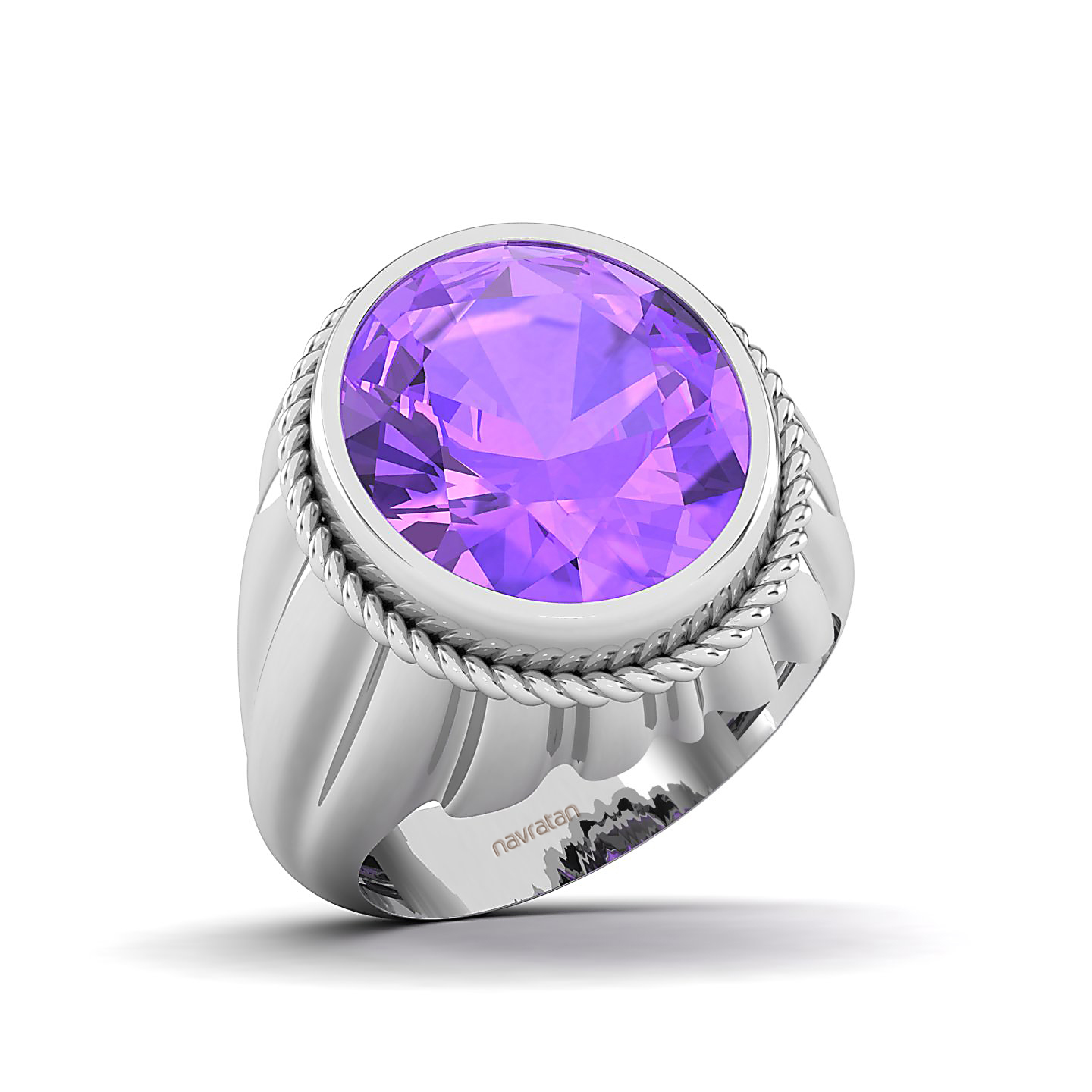 The Cerculean Amethyst Gold Ring