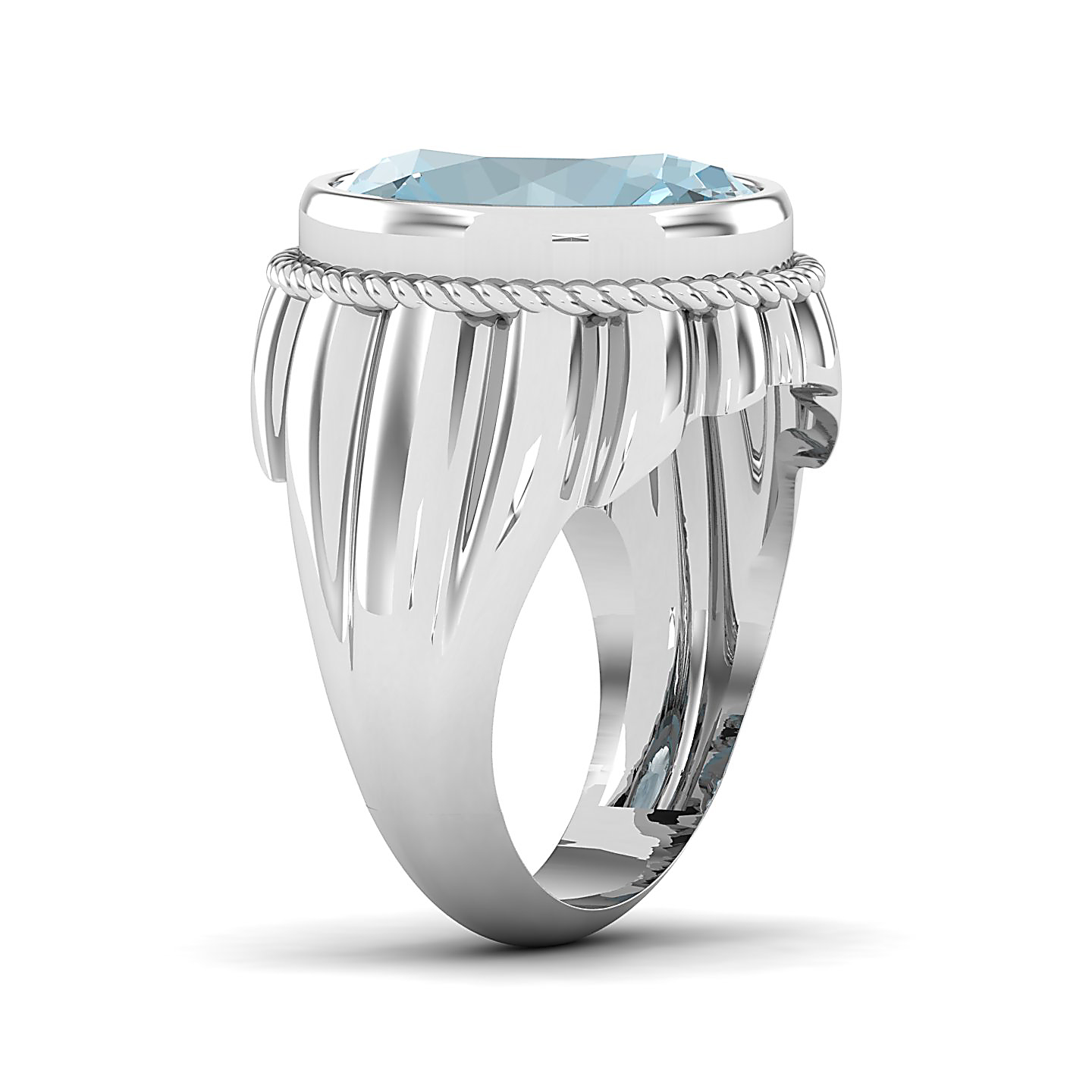 The Cerculean Aquamarine Gold Ring