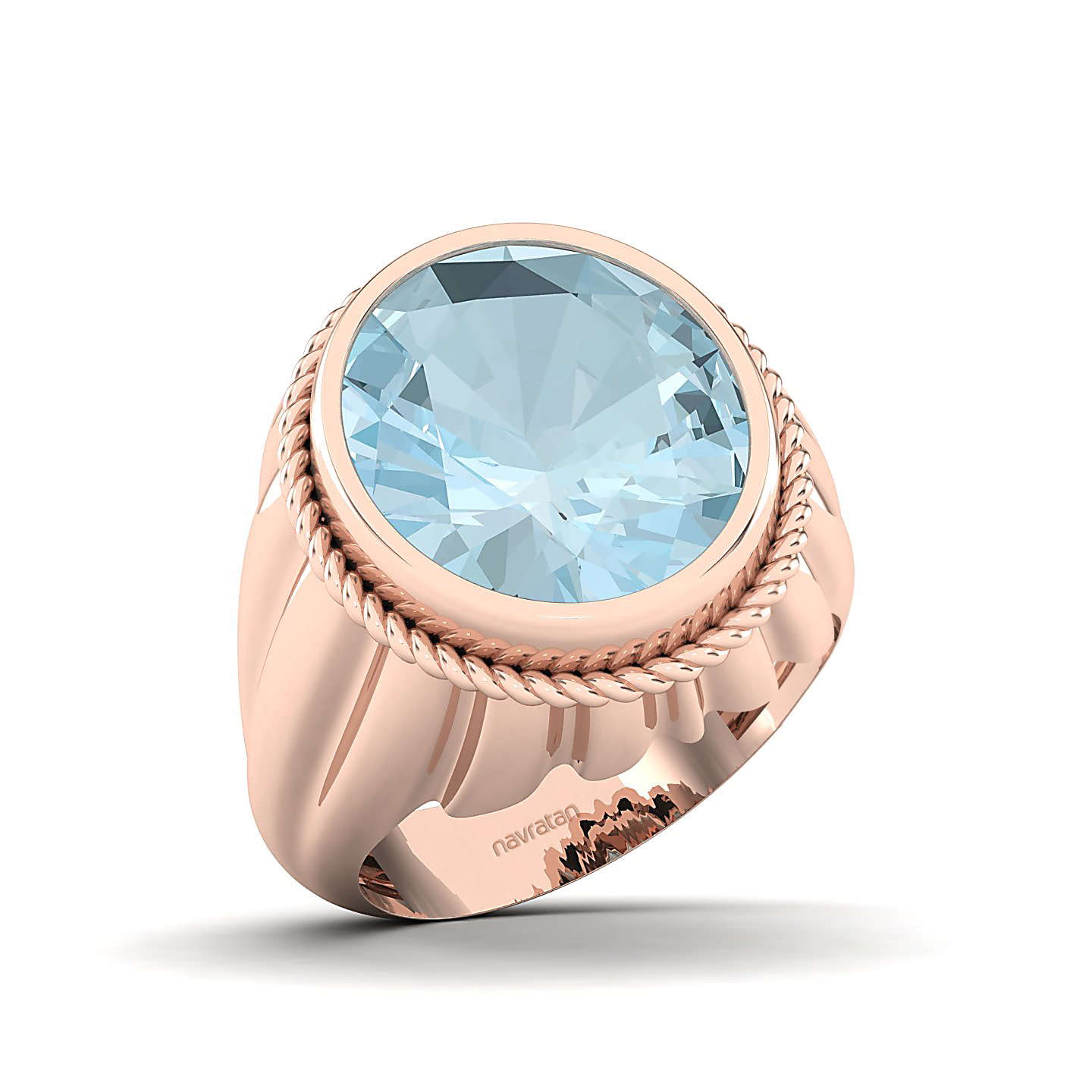 The Cerculean Aquamarine Gold Ring