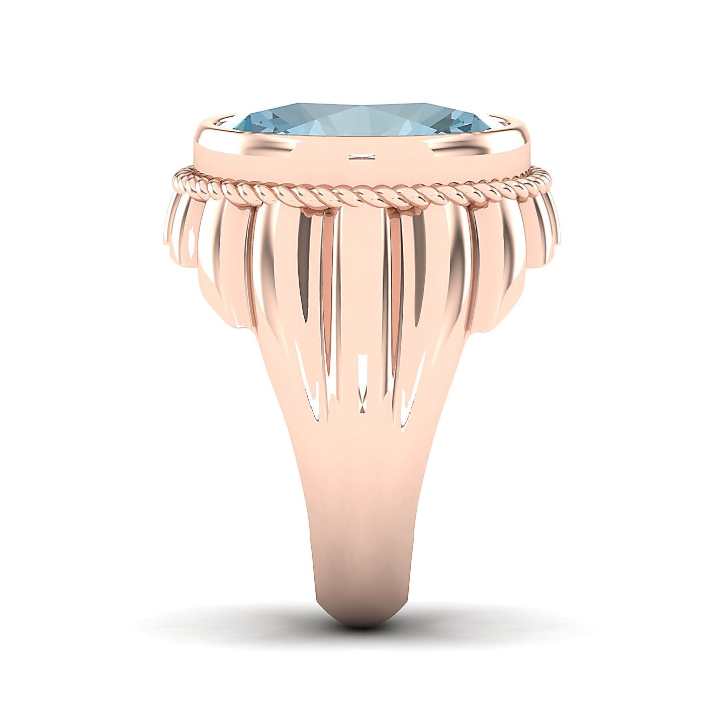The Cerculean Aquamarine Gold Ring