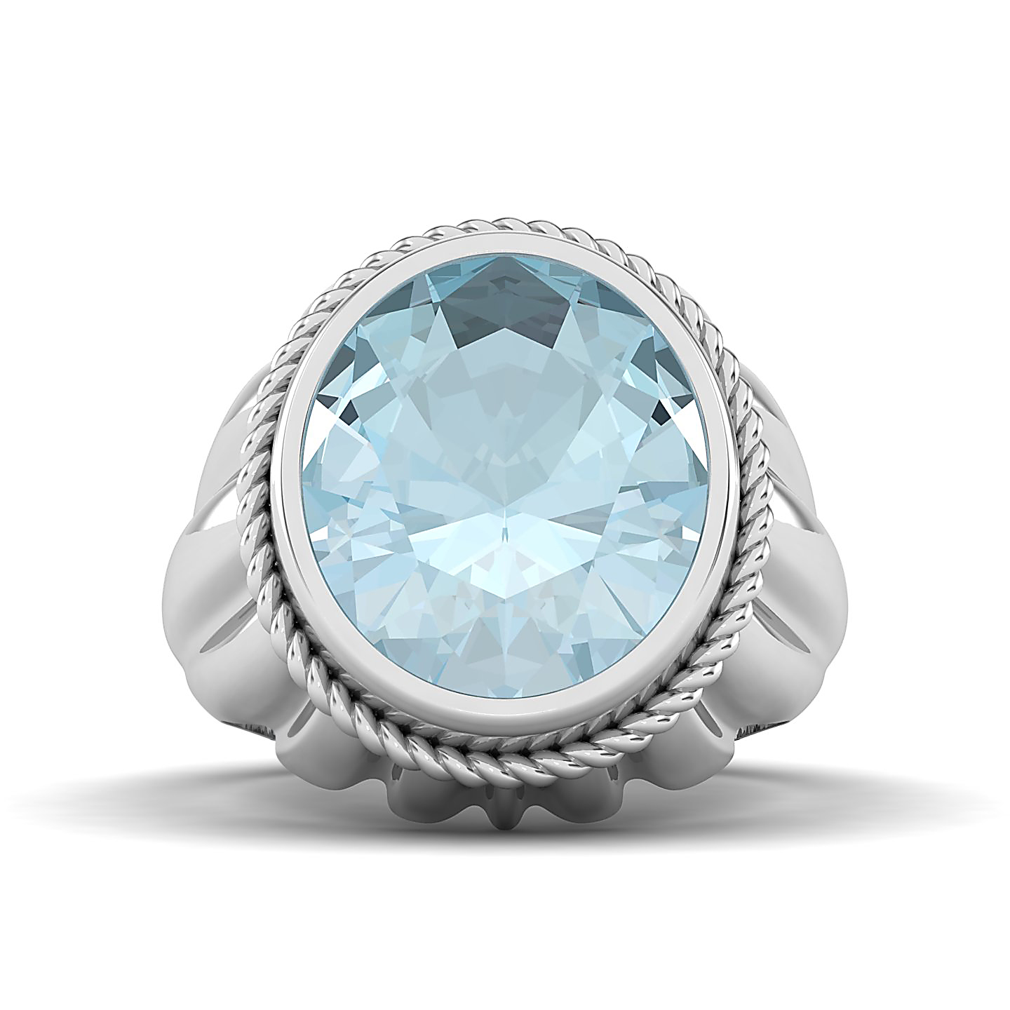 The Cerculean Aquamarine Gold Ring