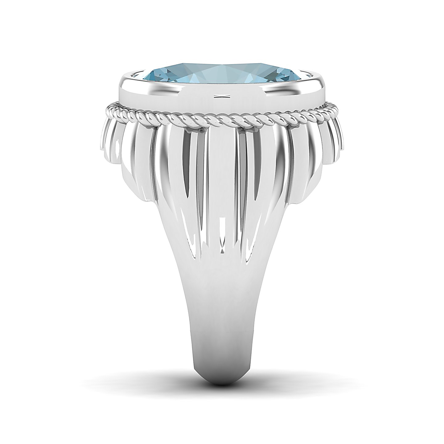 The Cerculean Aquamarine Gold Ring