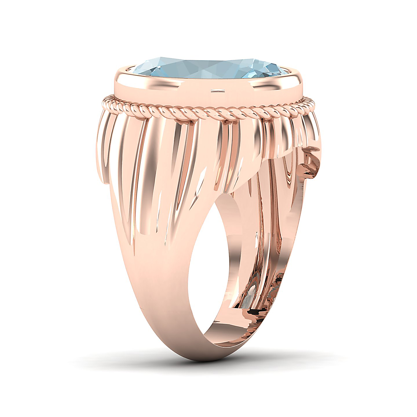The Cerculean Aquamarine Gold Ring