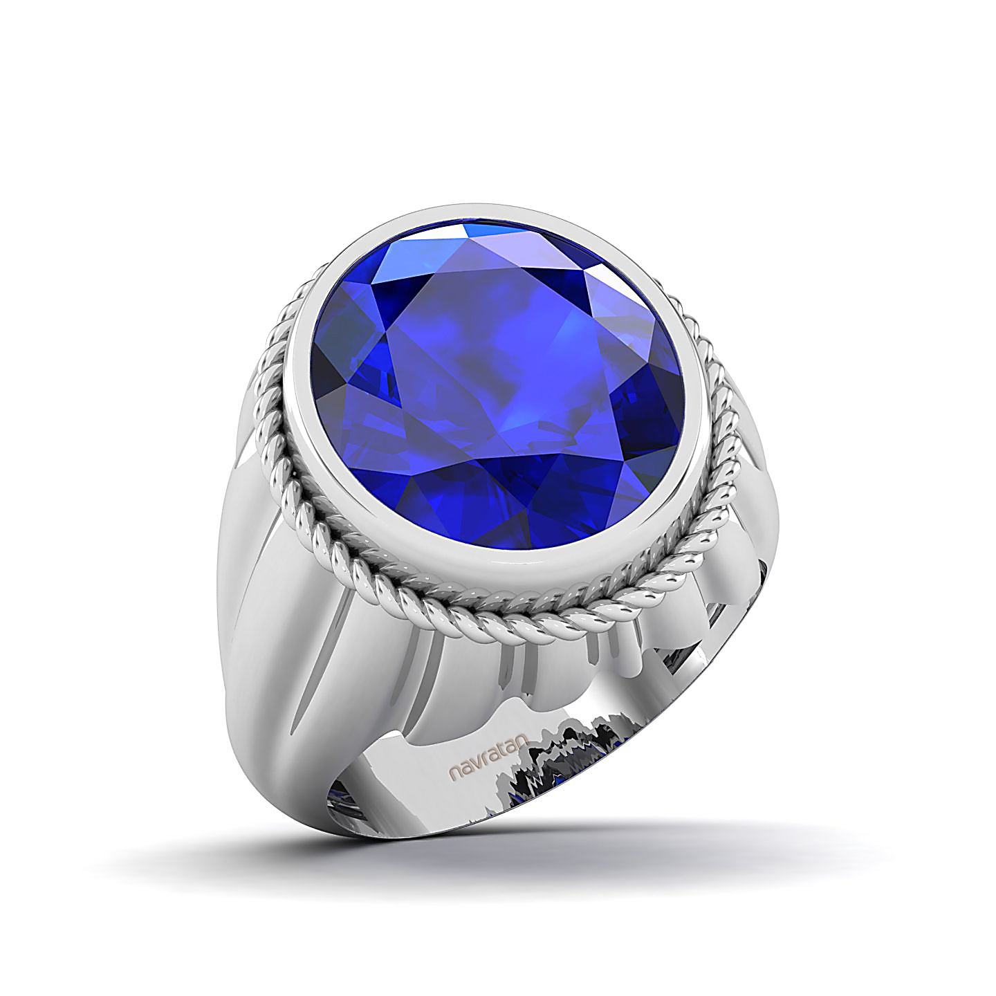 The Cerculean Blue Sapphire Gold Ring