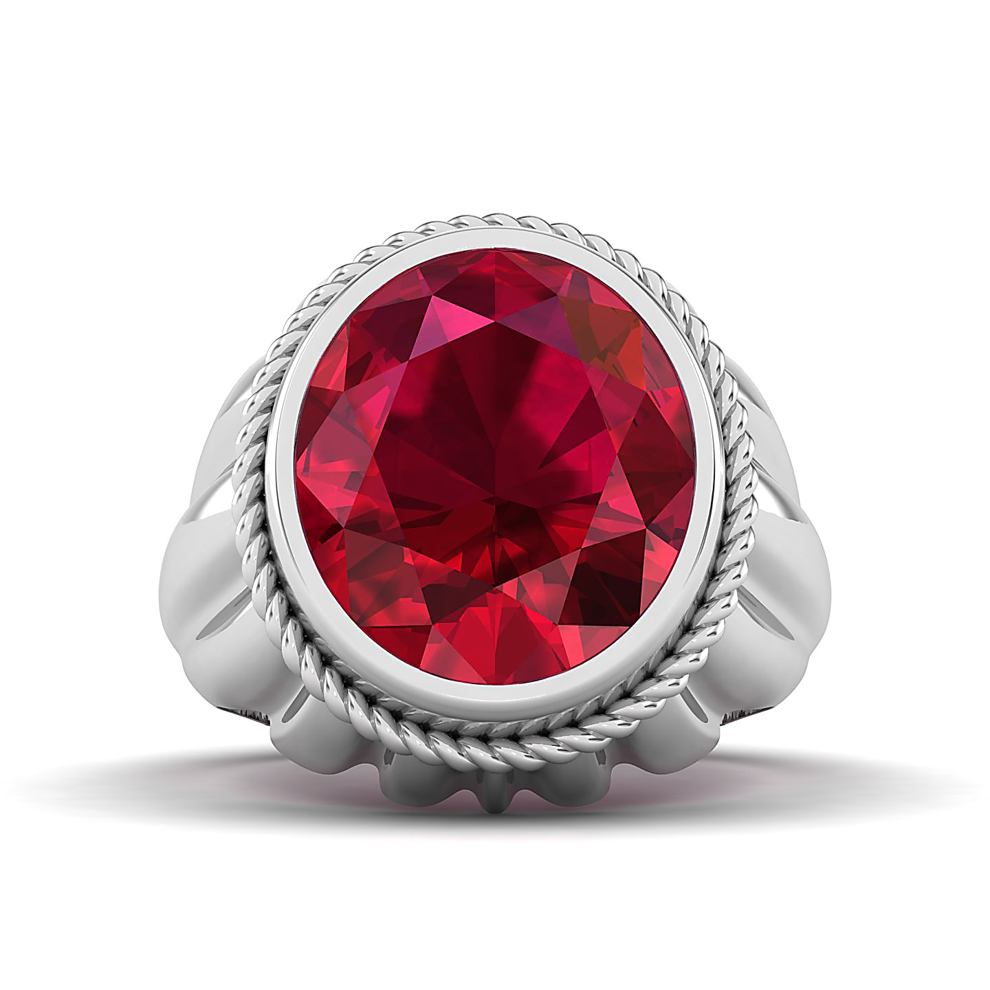 The Cerculean Ruby Gold Ring