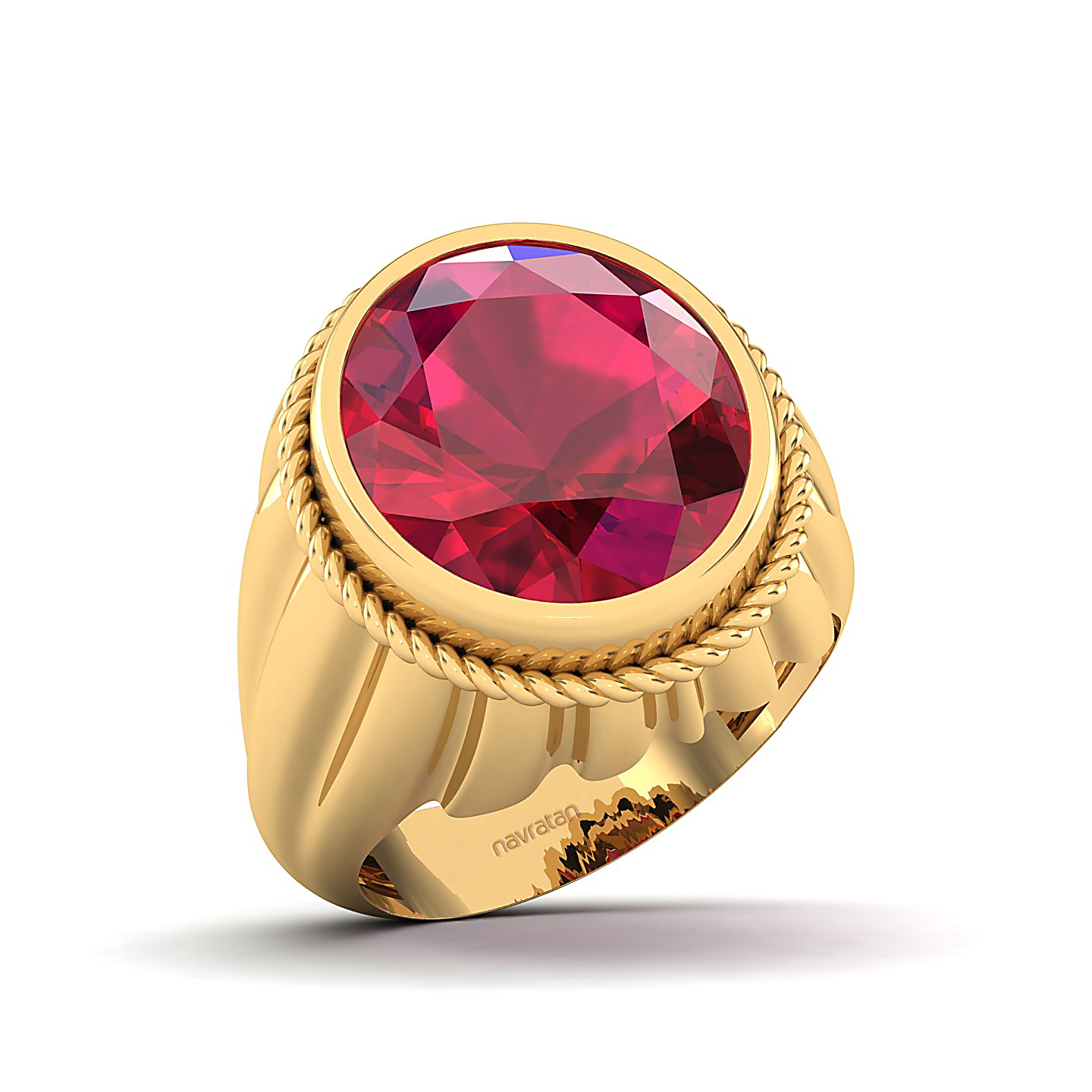 The Cerculean Ruby Gold Ring