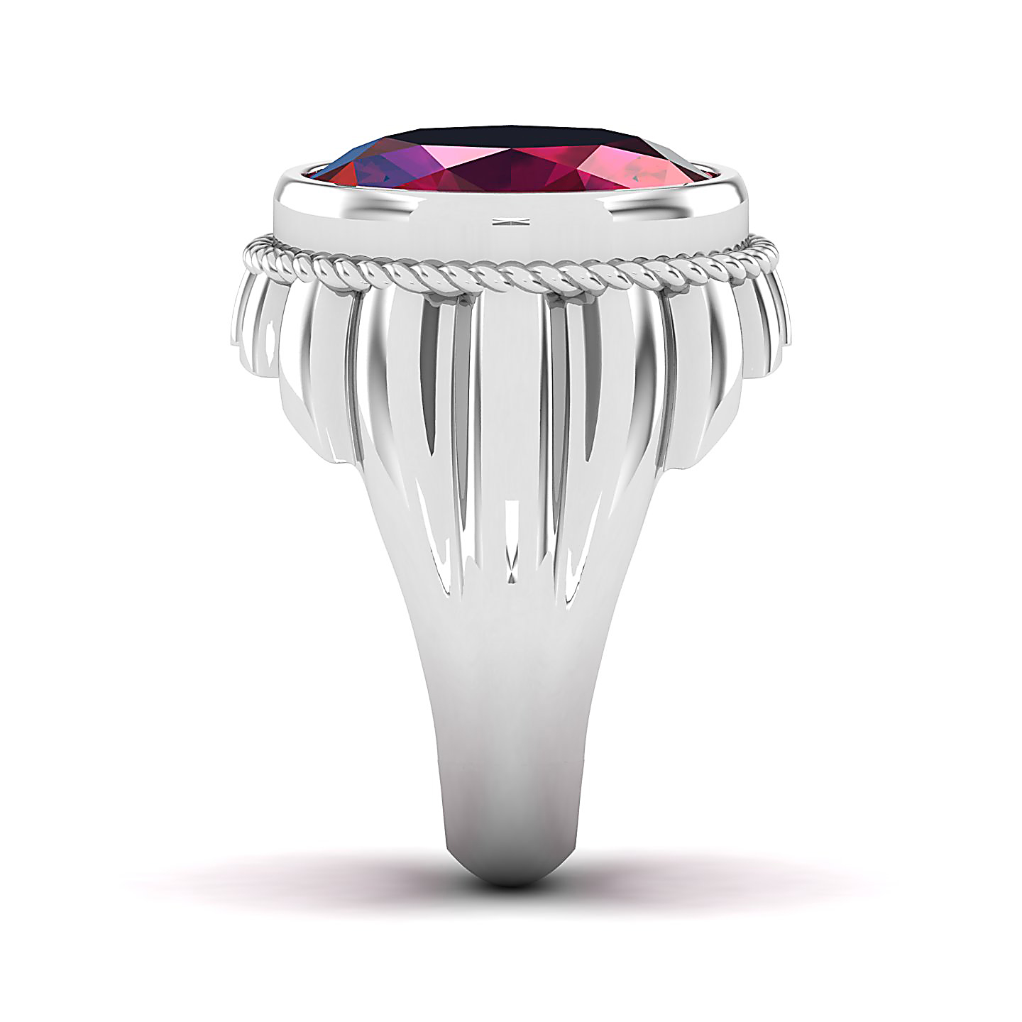 The Cerculean Ruby Gold Ring