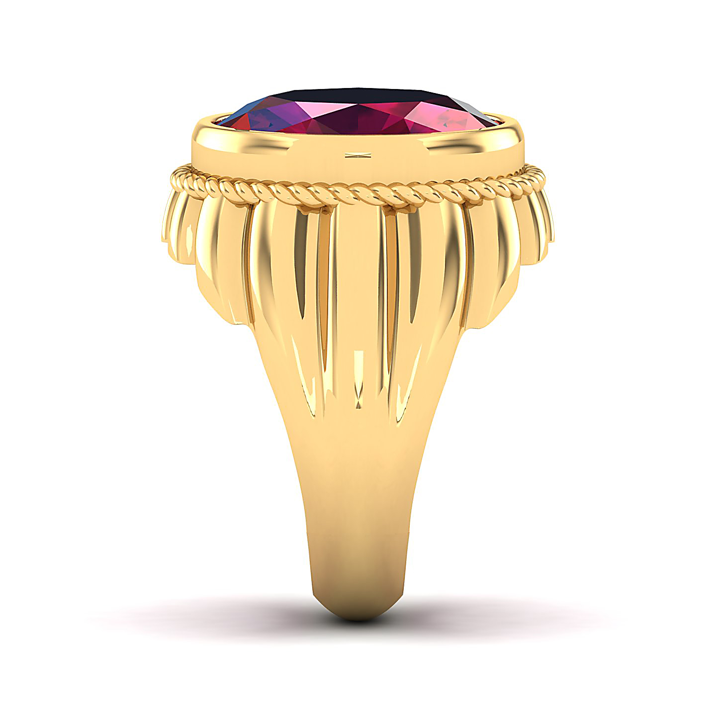 The Cerculean Ruby Gold Ring