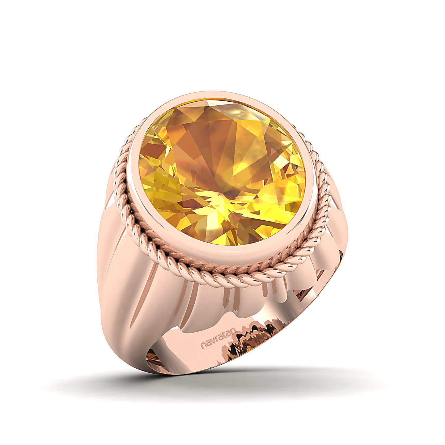 The Cerculean Yellow Sapphire Gold Ring