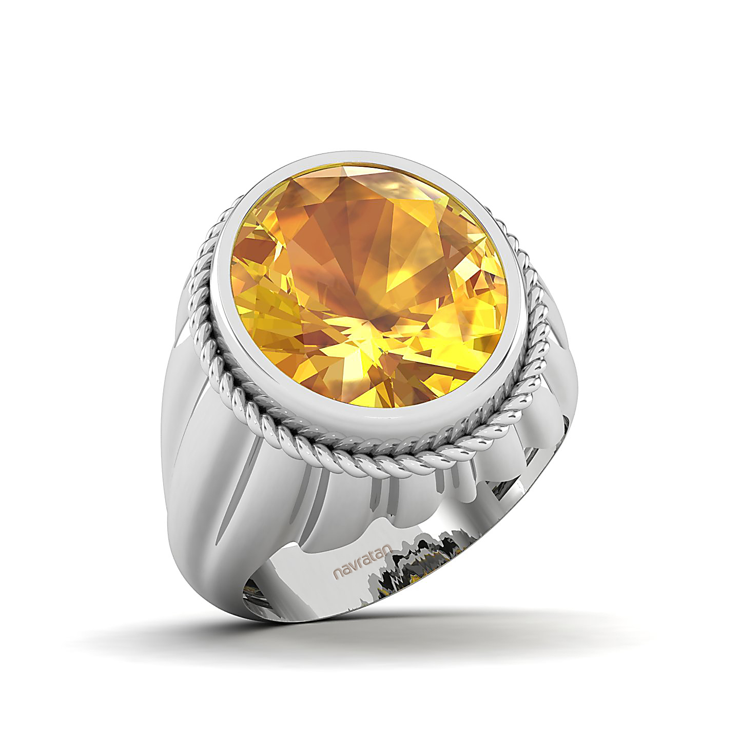 The Cerculean Yellow Sapphire Gold Ring