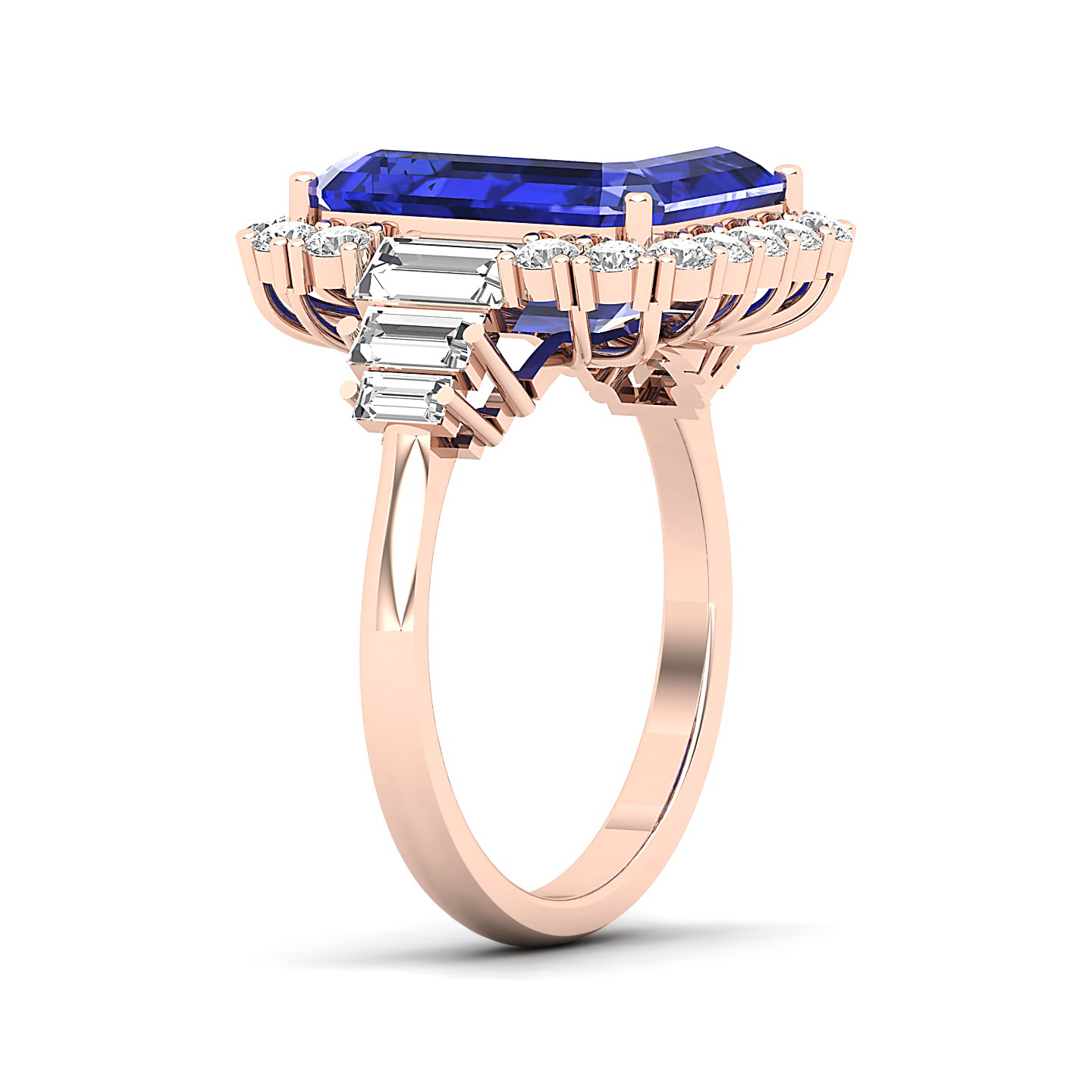 The Classy Cushion Tanzanite ring
