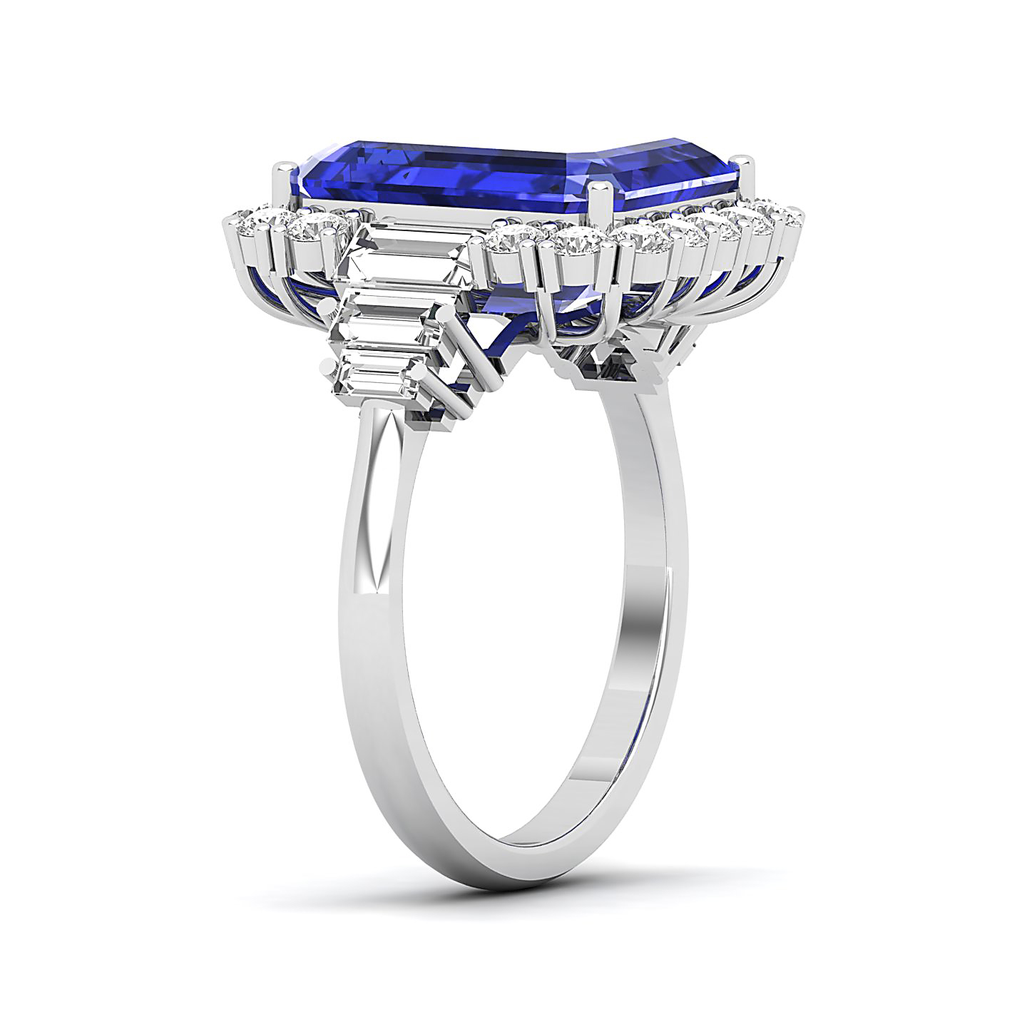 The Classy Cushion Tanzanite ring
