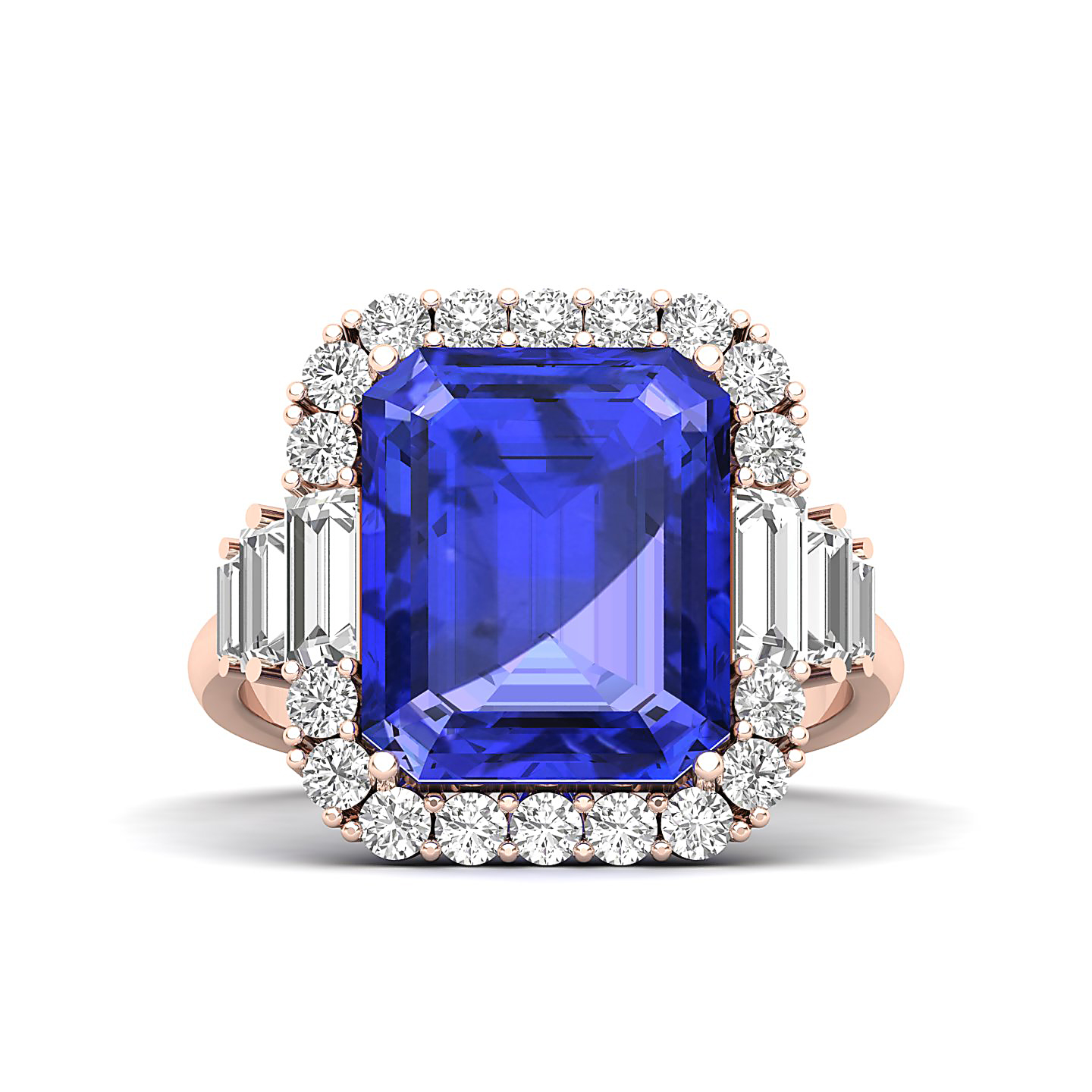The Classy Cushion Tanzanite ring