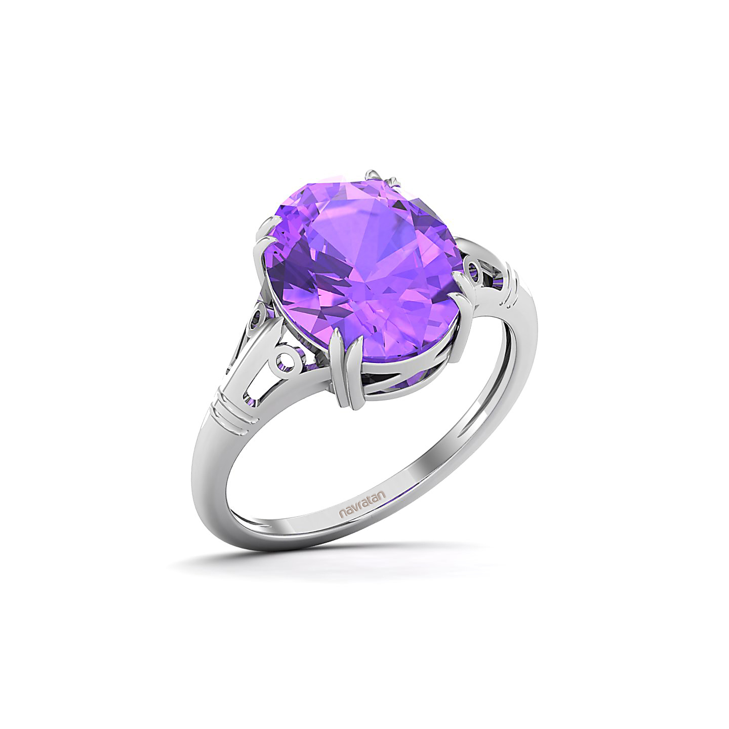 The Crown Amethyst Gold Rings