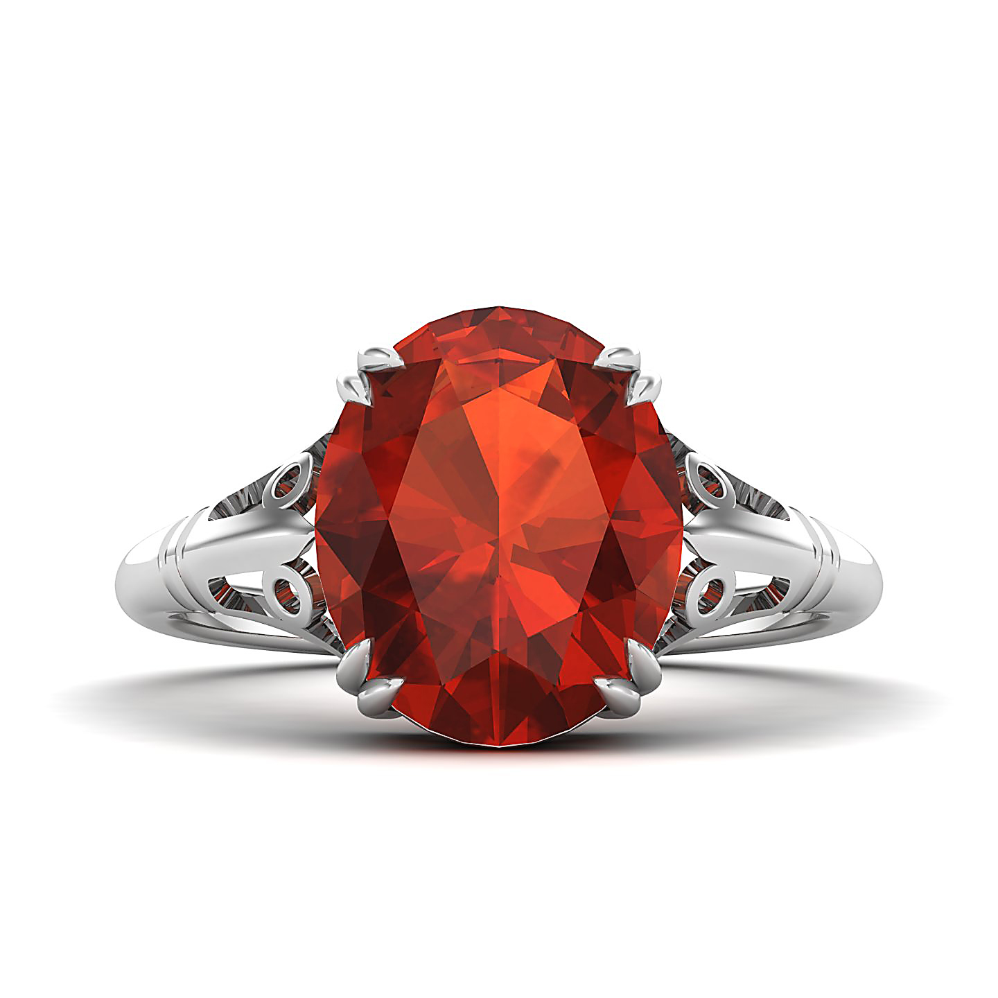 The Crown Hessonite Gold Rings