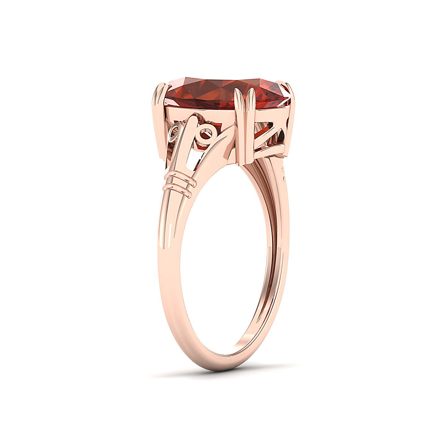 The Crown Hessonite Gold Rings