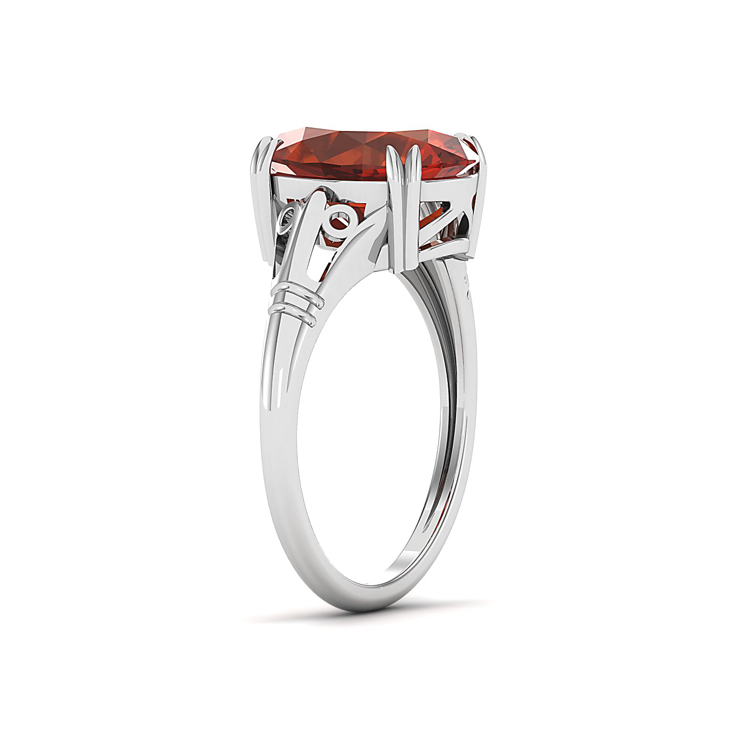 The Crown Hessonite Gold Rings