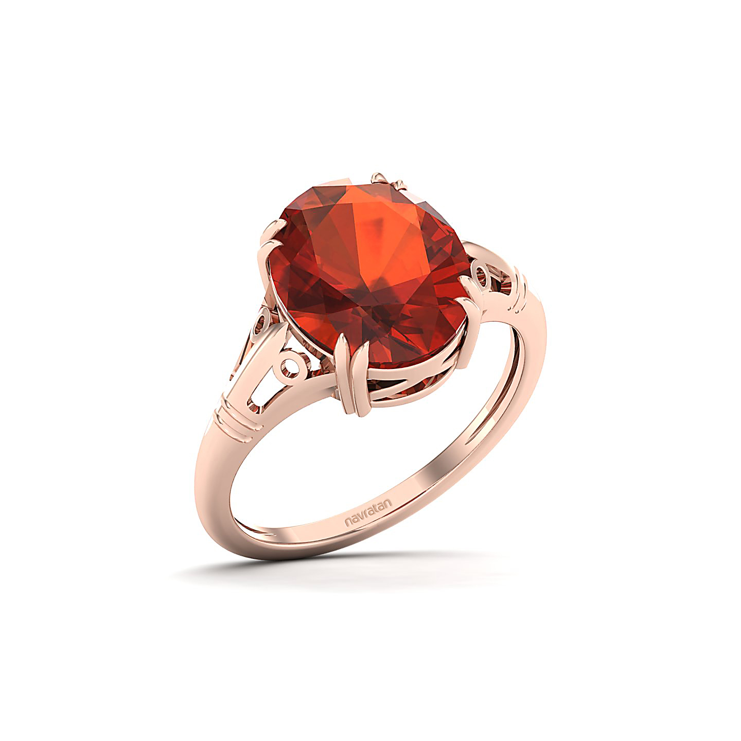 The Crown Hessonite Gold Rings
