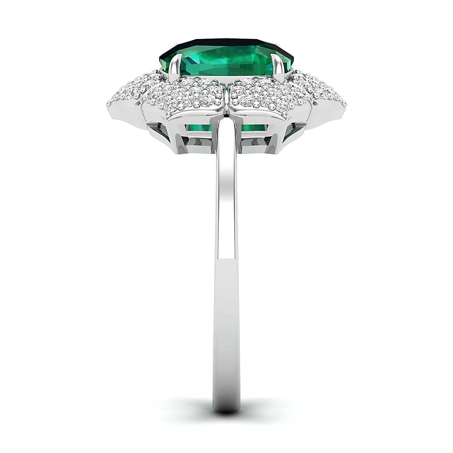 The Daisy Cluster Emerald Ring