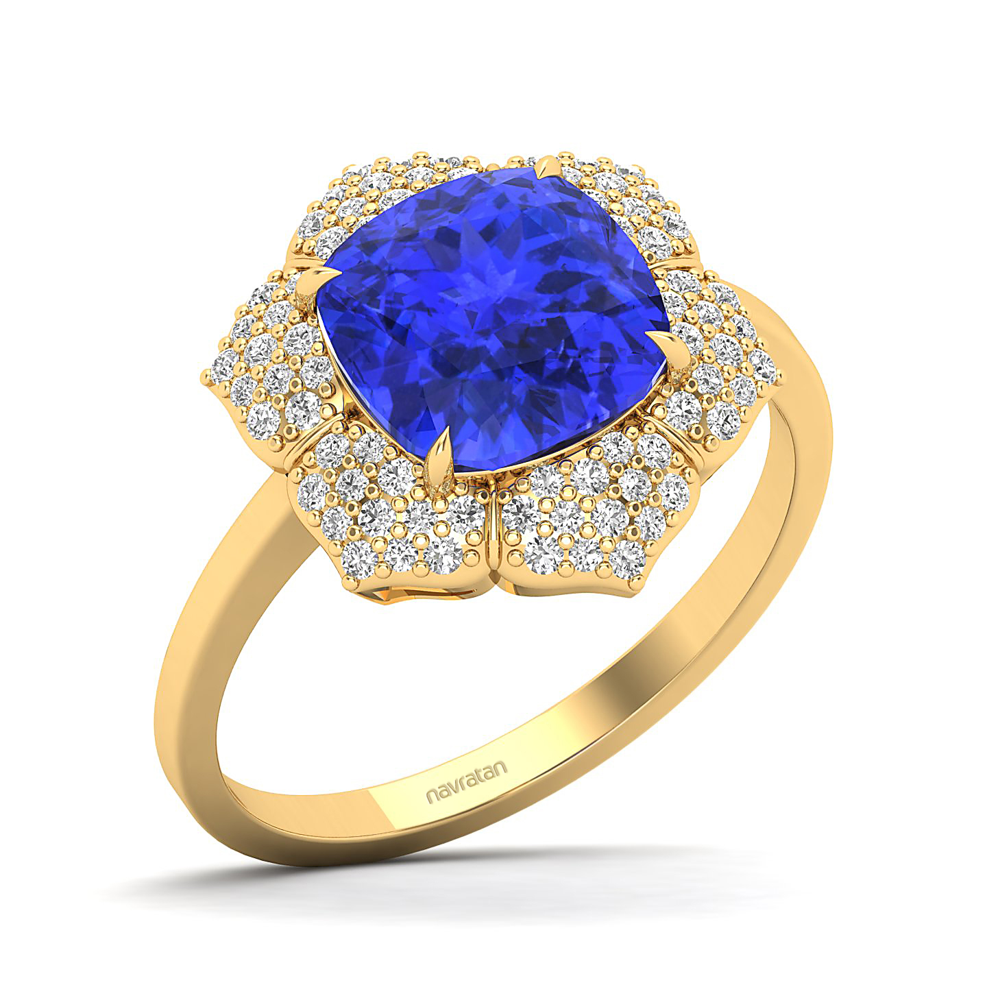 The Daisy Cluster Tanzanite Ring