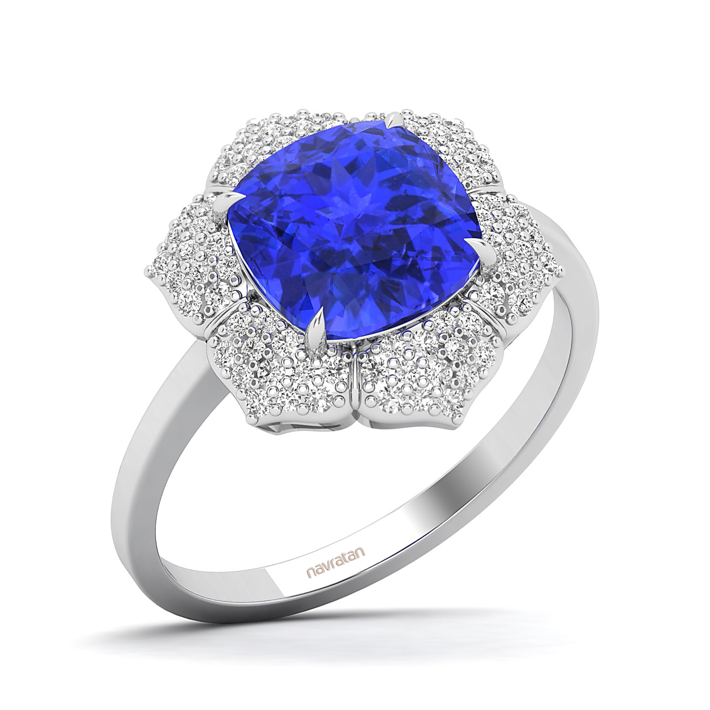 The Daisy Cluster Tanzanite Ring
