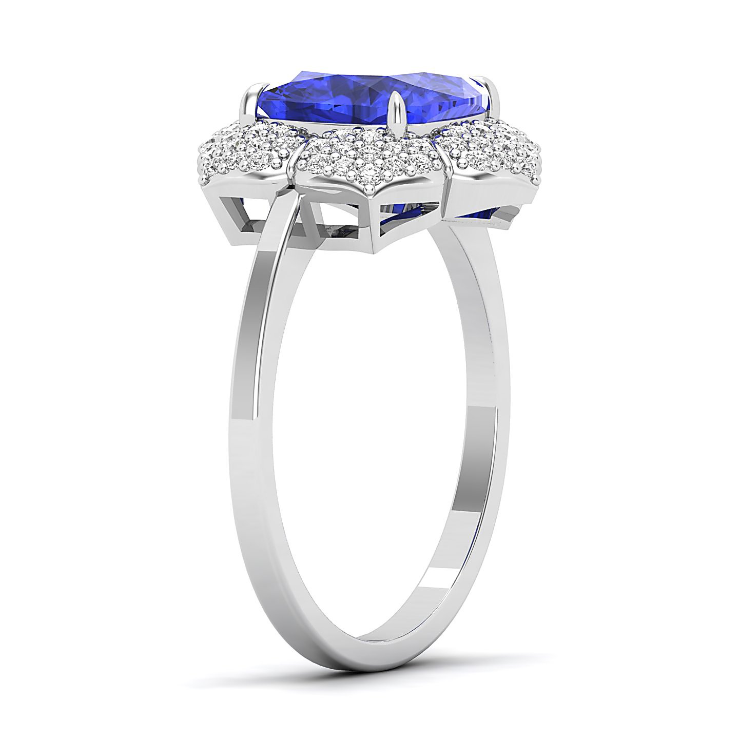 The Daisy Cluster Tanzanite Ring