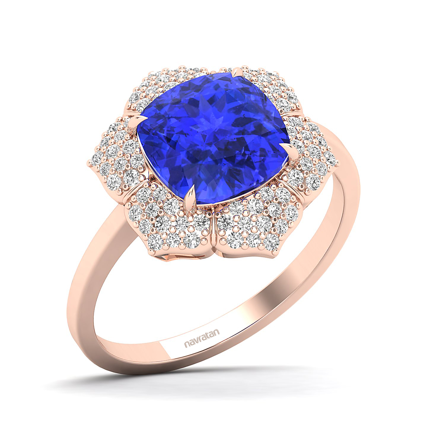 The Daisy Cluster Tanzanite Ring